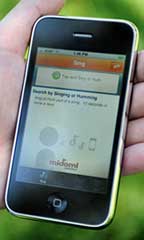 midomi-iphone-use-small midomi Mobile on the iPhone